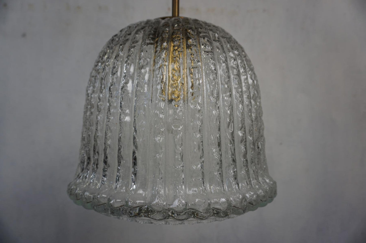 Wunderschöne Deckenlampe von Limburg mit Kristallglas Schirm