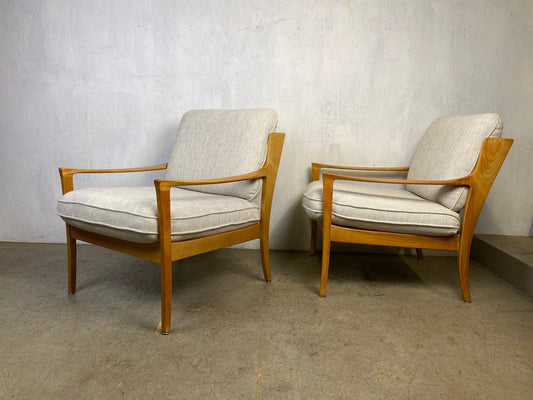Zwei Rate Mid Century Designer Sessel von Karl Nothhelfer