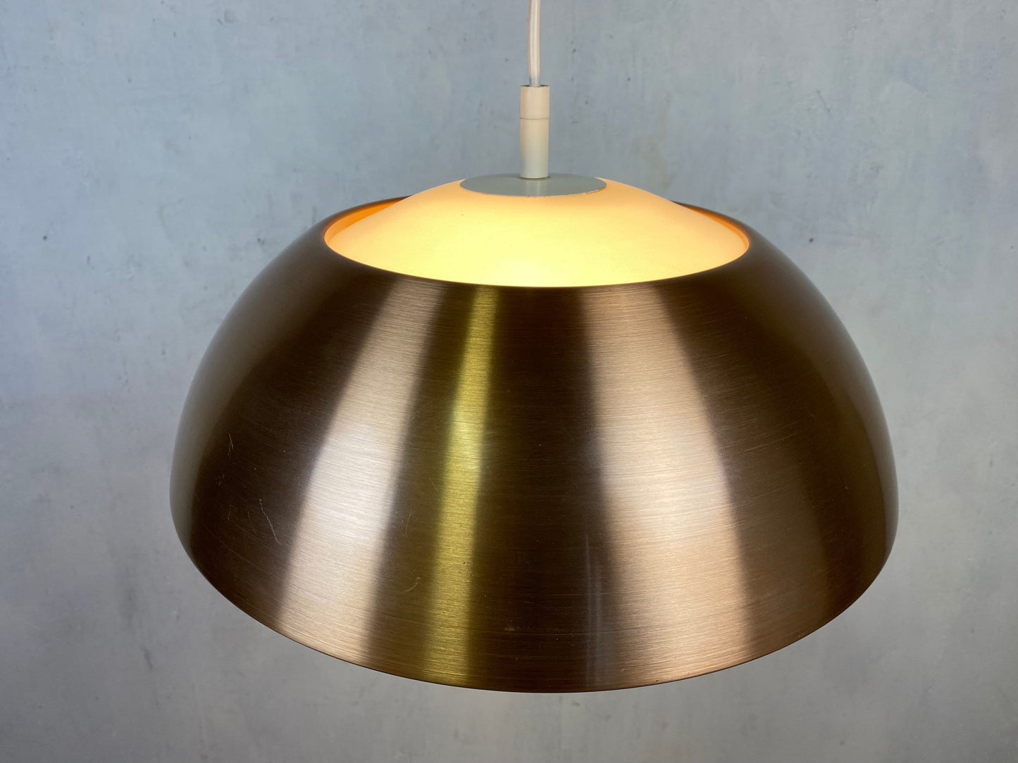Elegante Kupferlampe im Danish Modern Style